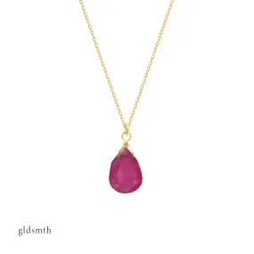 10k Gold Marley Ruby Necklace