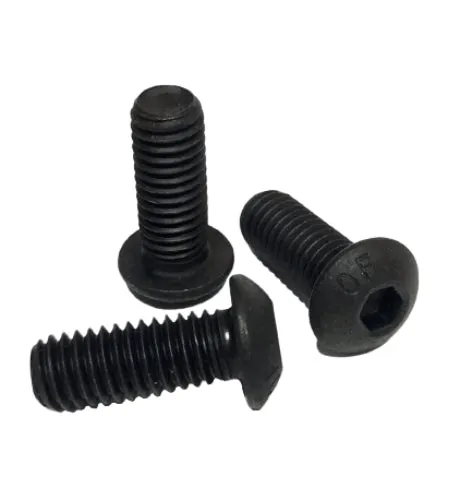 1/4-20 x 2-1/2" Button Head Socket Cap Screws Plain Finish QTY 50