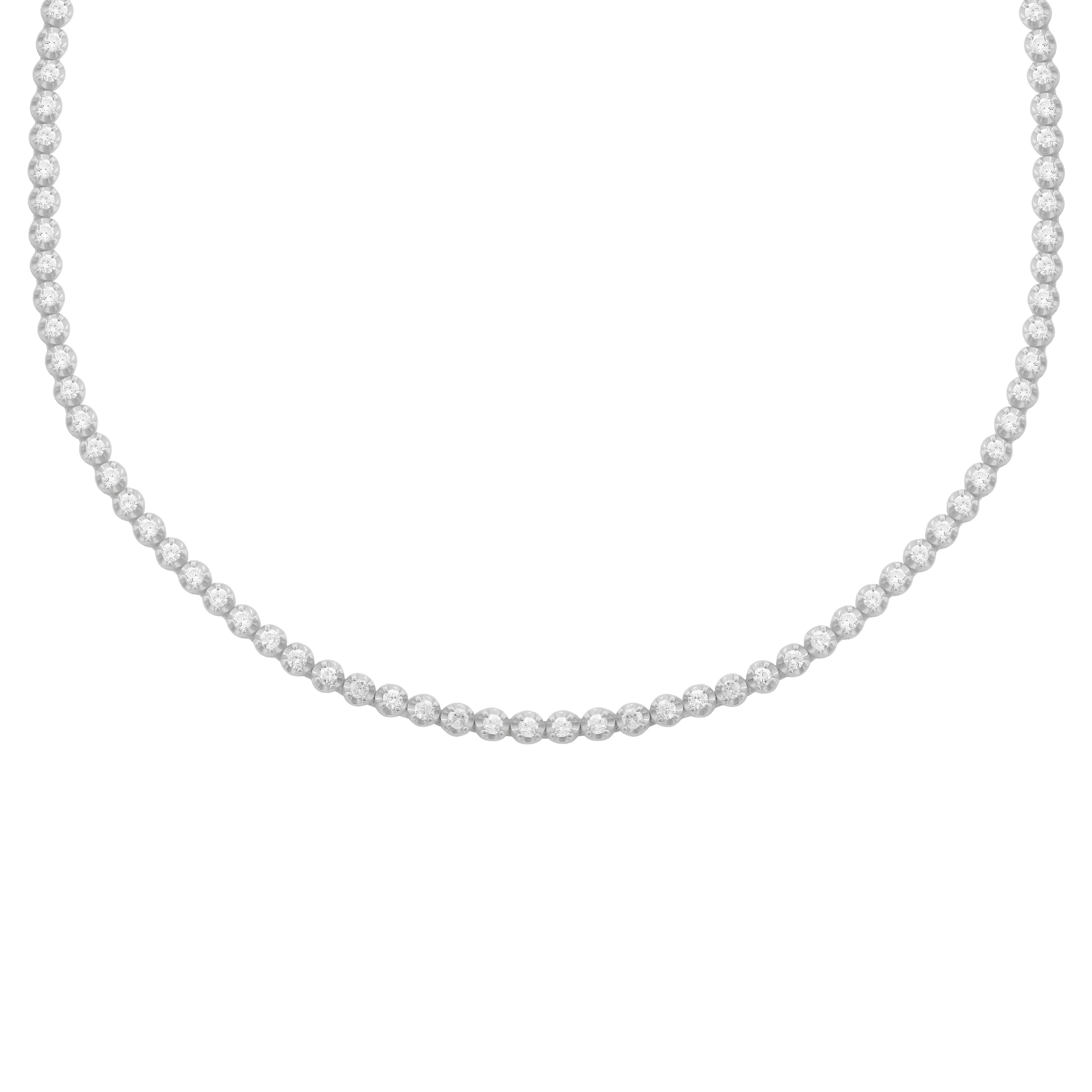 14K GOLD 2 CT DIAMOND ADDISON TENNIS CHOKER