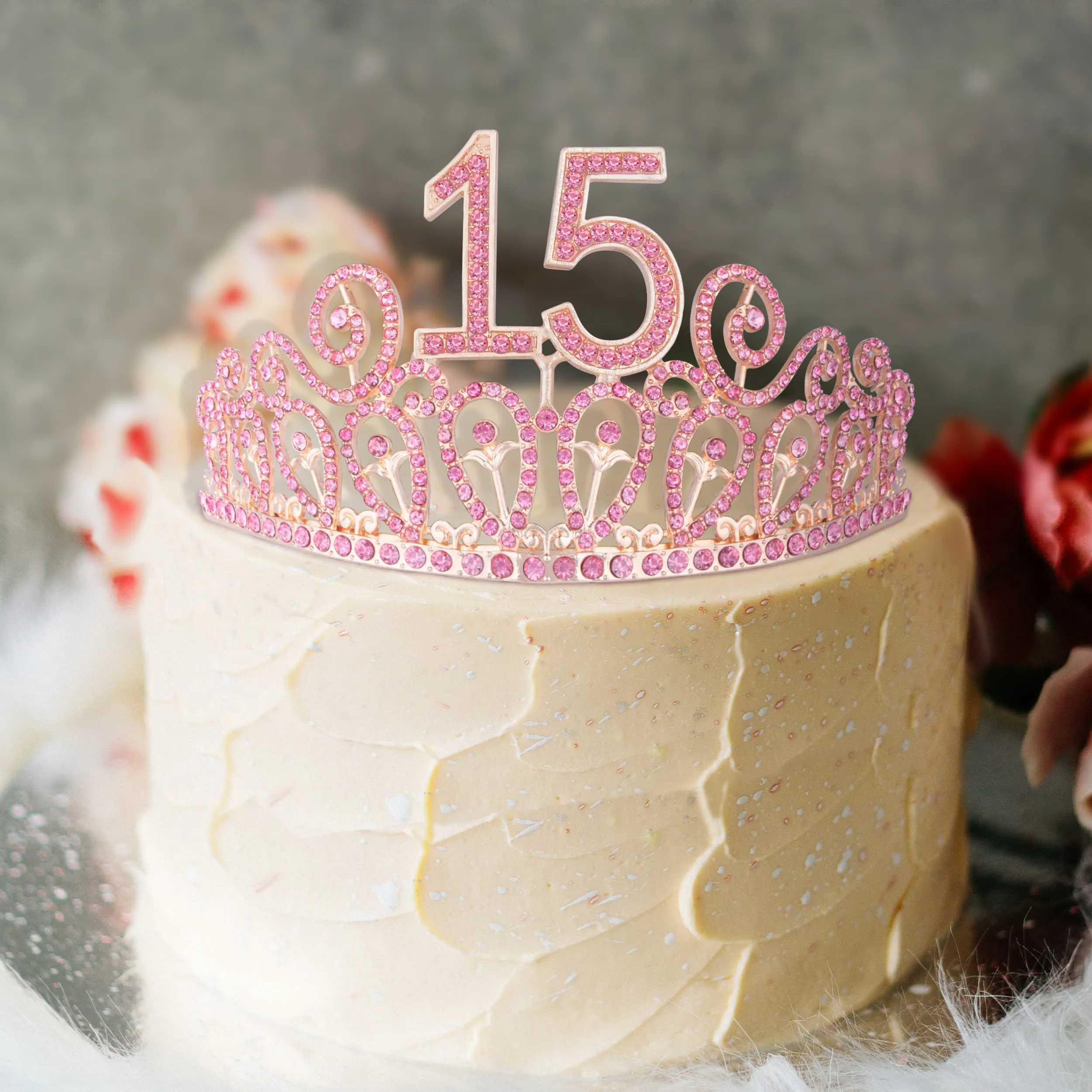 15th Birthday, 15th Birthday Decorations, 15th Birthday Tiara for Girls, 15th Birthday