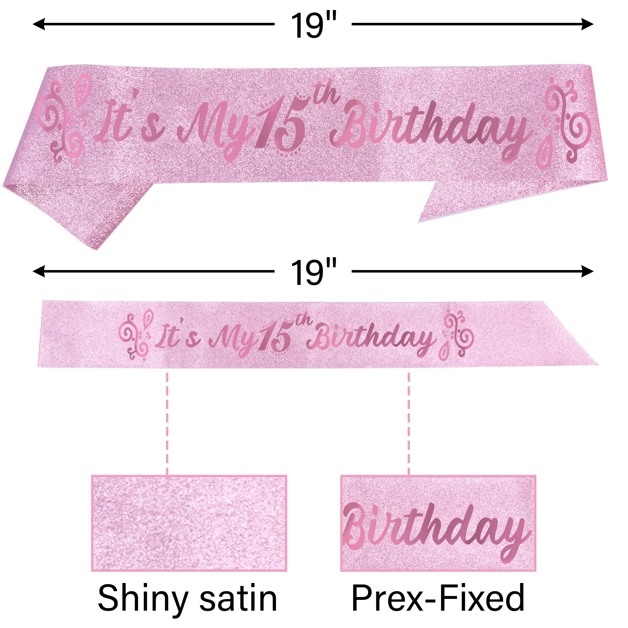 15th Birthday, 15th Birthday Decorations, 15th Birthday Tiara for Girls, 15th Birthday