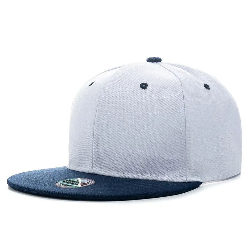 1pcs Unisex Cap Acrylic Plain Snapback Hat High Quality Adult Hip Hop Baseball Cap Men Women Outdoor Leisure Baseball Flat Hat