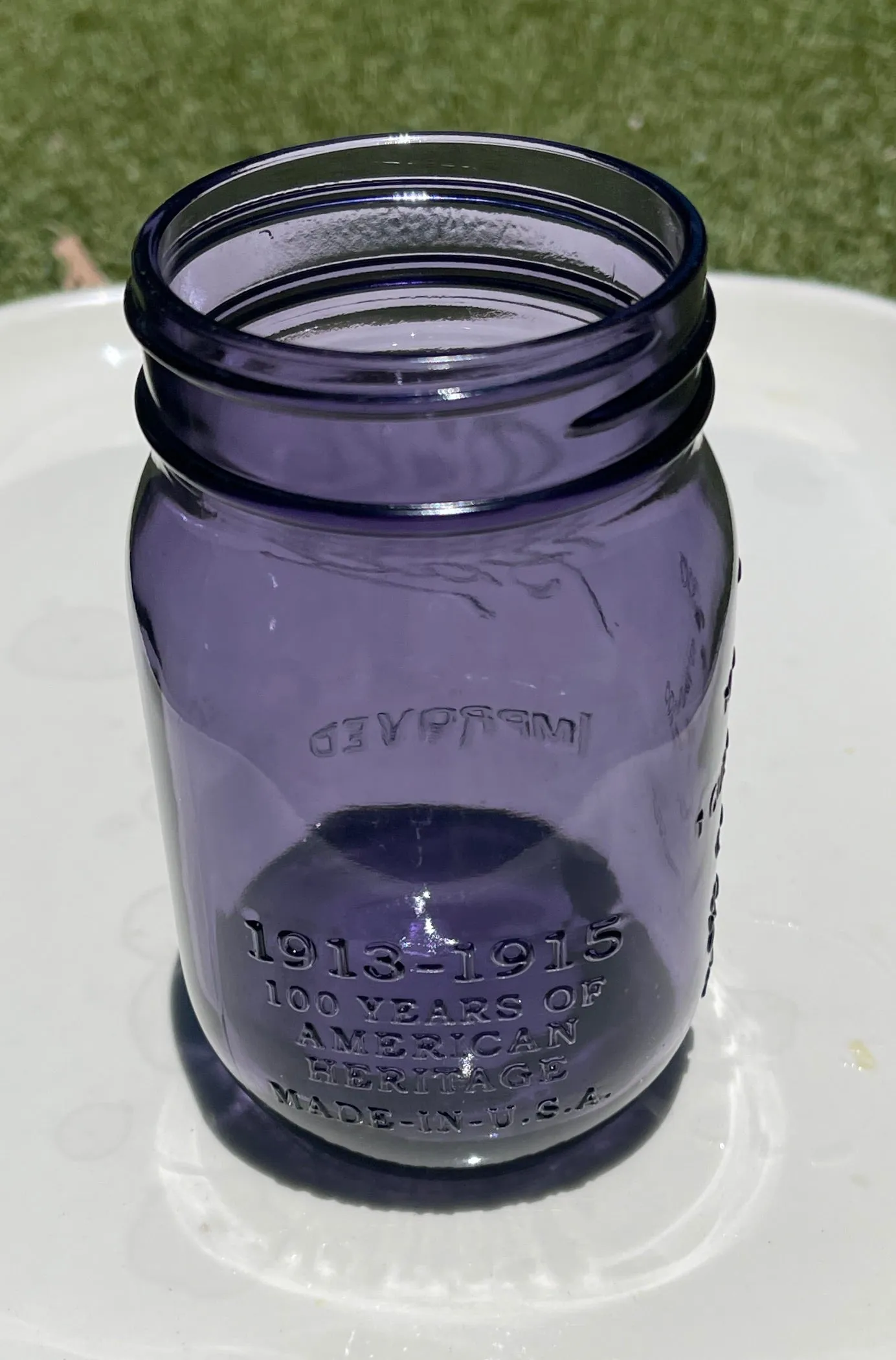 6 NIB Purple Ball Jars Heritage 100 year Anniversary Edition Vintage Mason Pint Glasses