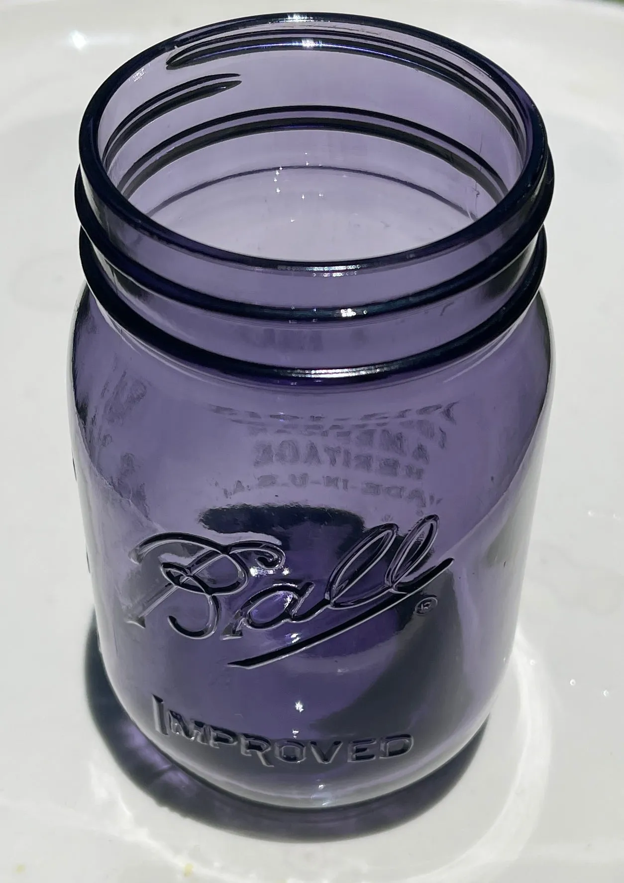 6 NIB Purple Ball Jars Heritage 100 year Anniversary Edition Vintage Mason Pint Glasses