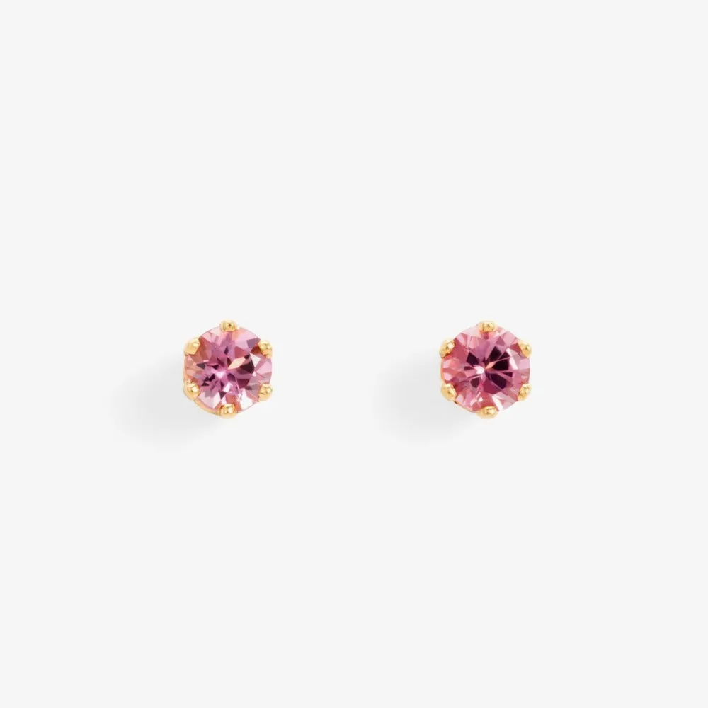 6 Prong Gemstone Studs (.20ct)