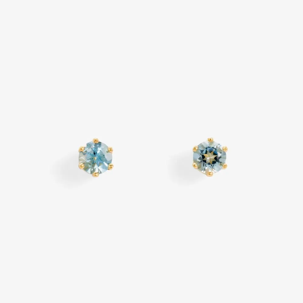 6 Prong Gemstone Studs (.20ct)