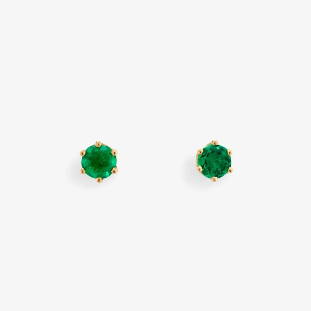 6 Prong Gemstone Studs (.20ct)