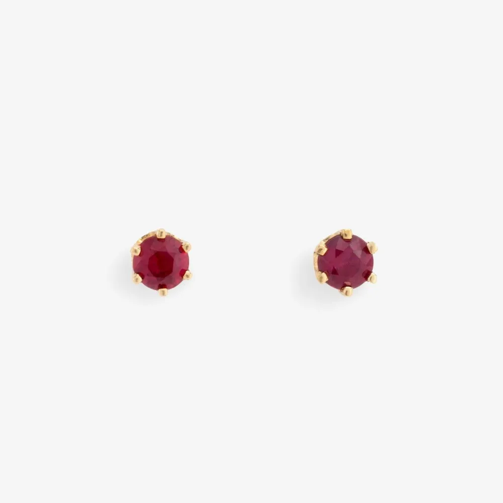 6 Prong Gemstone Studs (.20ct)