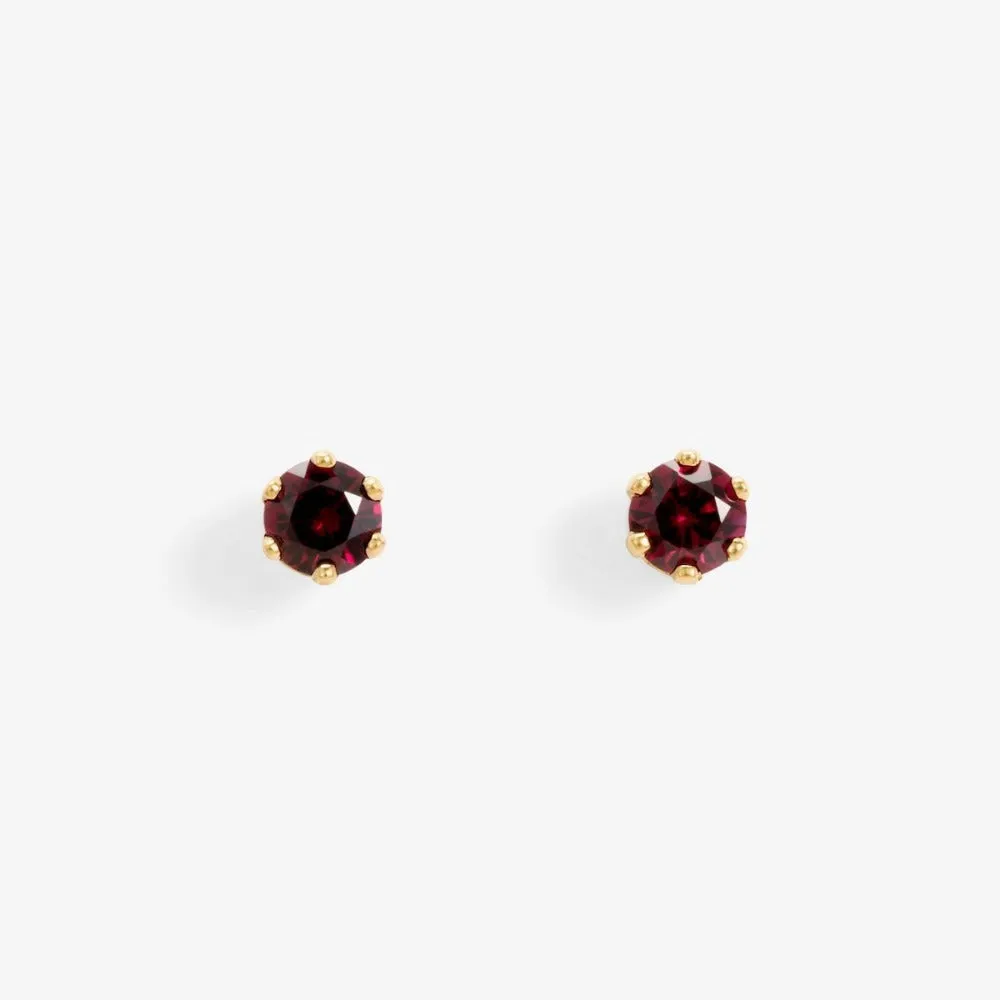 6 Prong Gemstone Studs (.20ct)