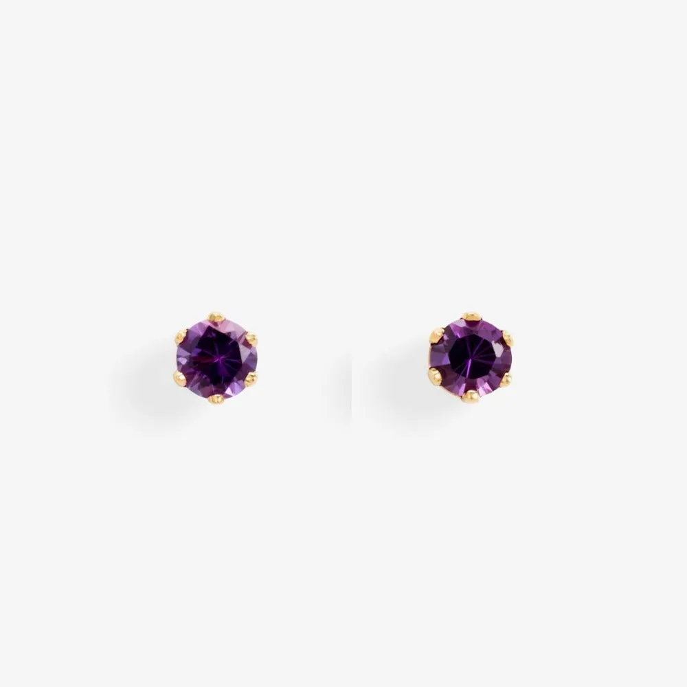 6 Prong Gemstone Studs (.20ct)