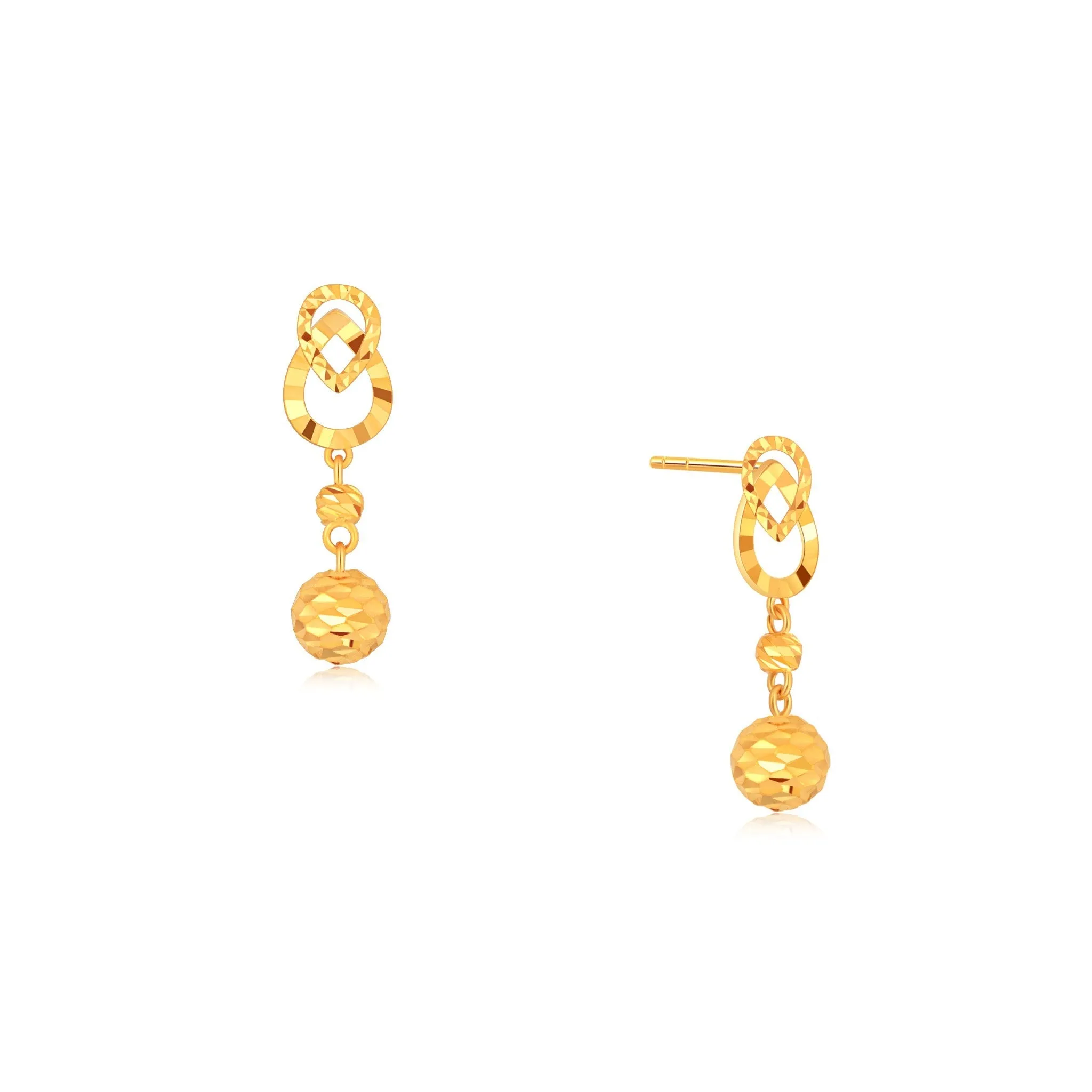 916 Gold Dangle Delight Earrings