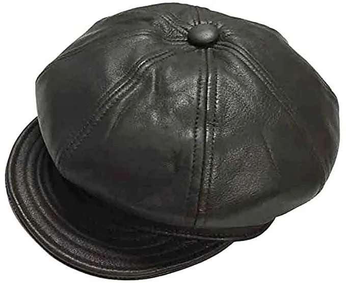 A--New York Hat Co. LAMBSKIN Spitfire Cap,   Style# 9207