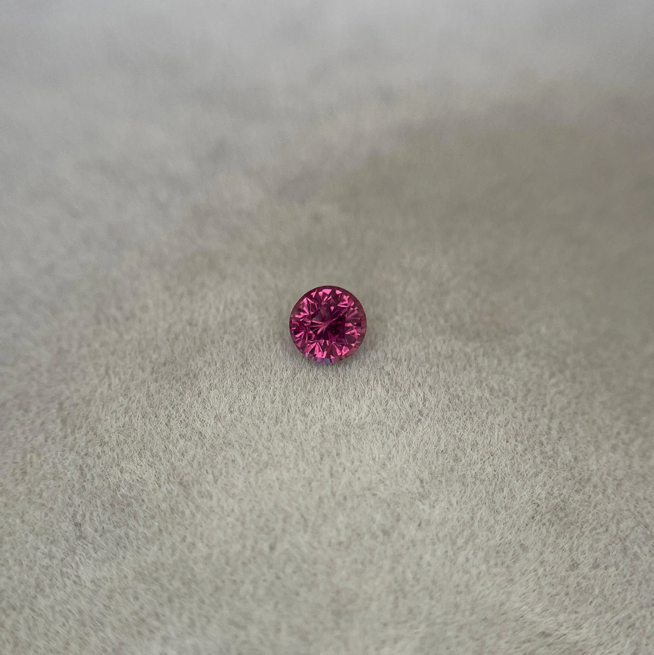 AAA Flawless Natural Pink Sapphire Loose Round Gemstone, Loose Pink Sapphire Cut for Genuine Jewellery Making Tools & Ring Raw 1.03 Carat