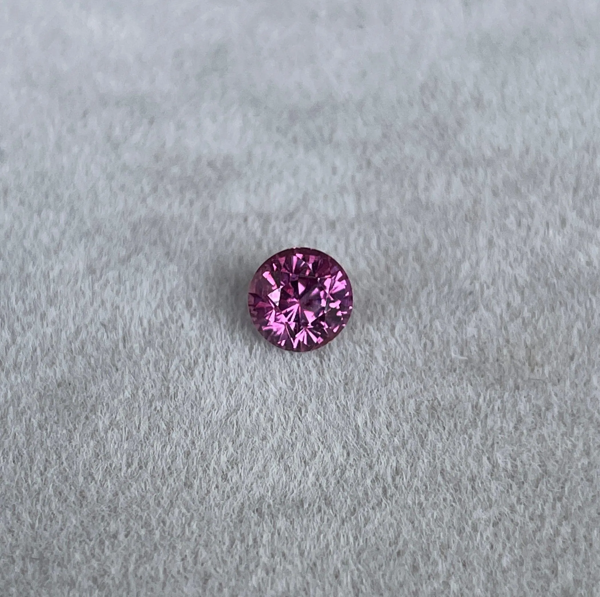 AAA Flawless Natural Pink Sapphire Loose Round Gemstone, Loose Pink Sapphire Cut for Genuine Jewellery Making Tools & Ring Raw 1.03 Carat