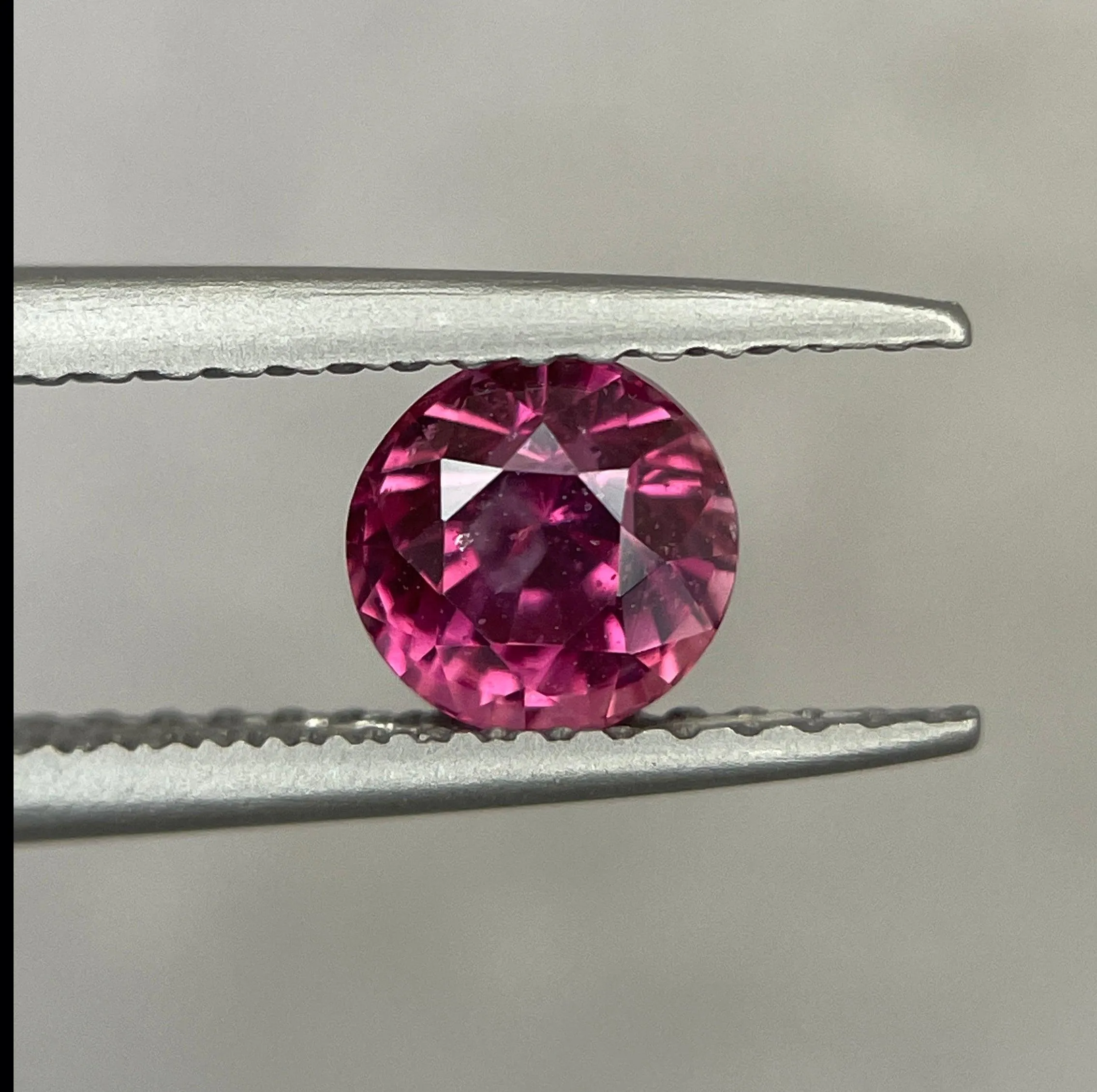 AAA Flawless Natural Pink Sapphire Loose Round Gemstone, Loose Pink Sapphire Cut for Genuine Jewellery Making Tools & Ring Raw 1.03 Carat