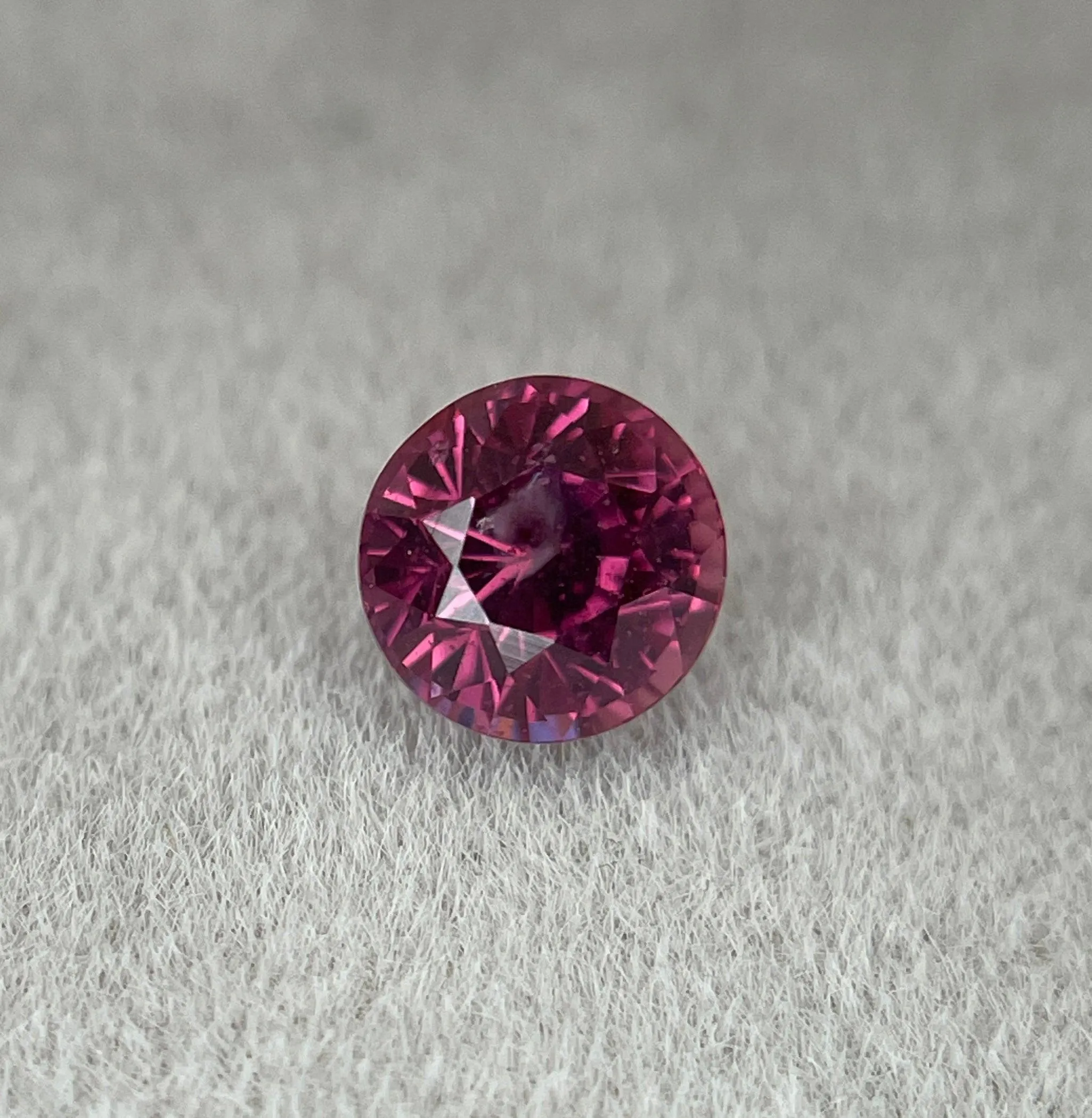 AAA Flawless Natural Pink Sapphire Loose Round Gemstone, Loose Pink Sapphire Cut for Genuine Jewellery Making Tools & Ring Raw 1.03 Carat