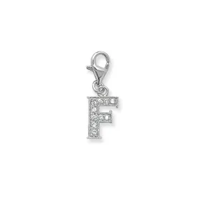 Acotis Silver Pendant Zirconia with Initial G6282/F