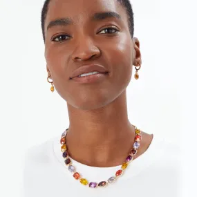 Amber Eclectic Stones Statement Necklace