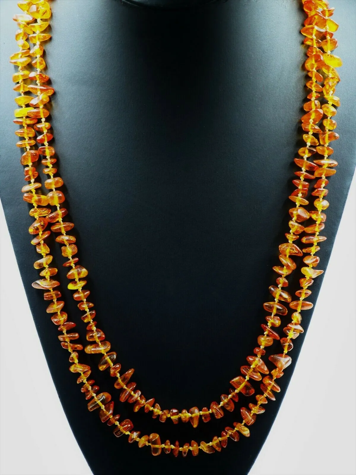 Amber Long Length Necklace