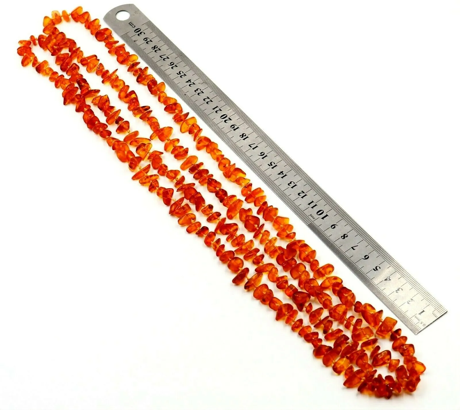 Amber Long Length Necklace