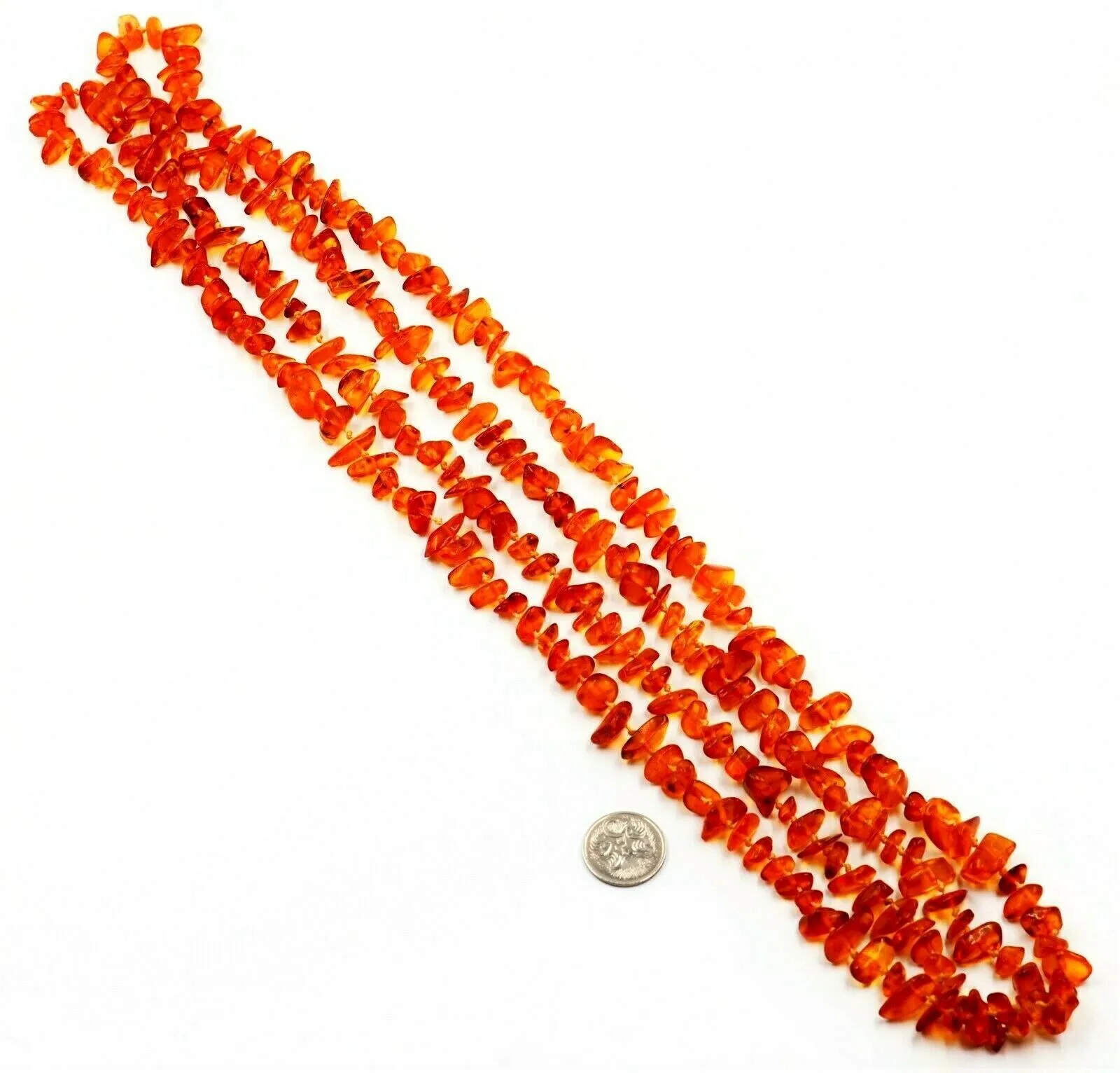 Amber Long Length Necklace