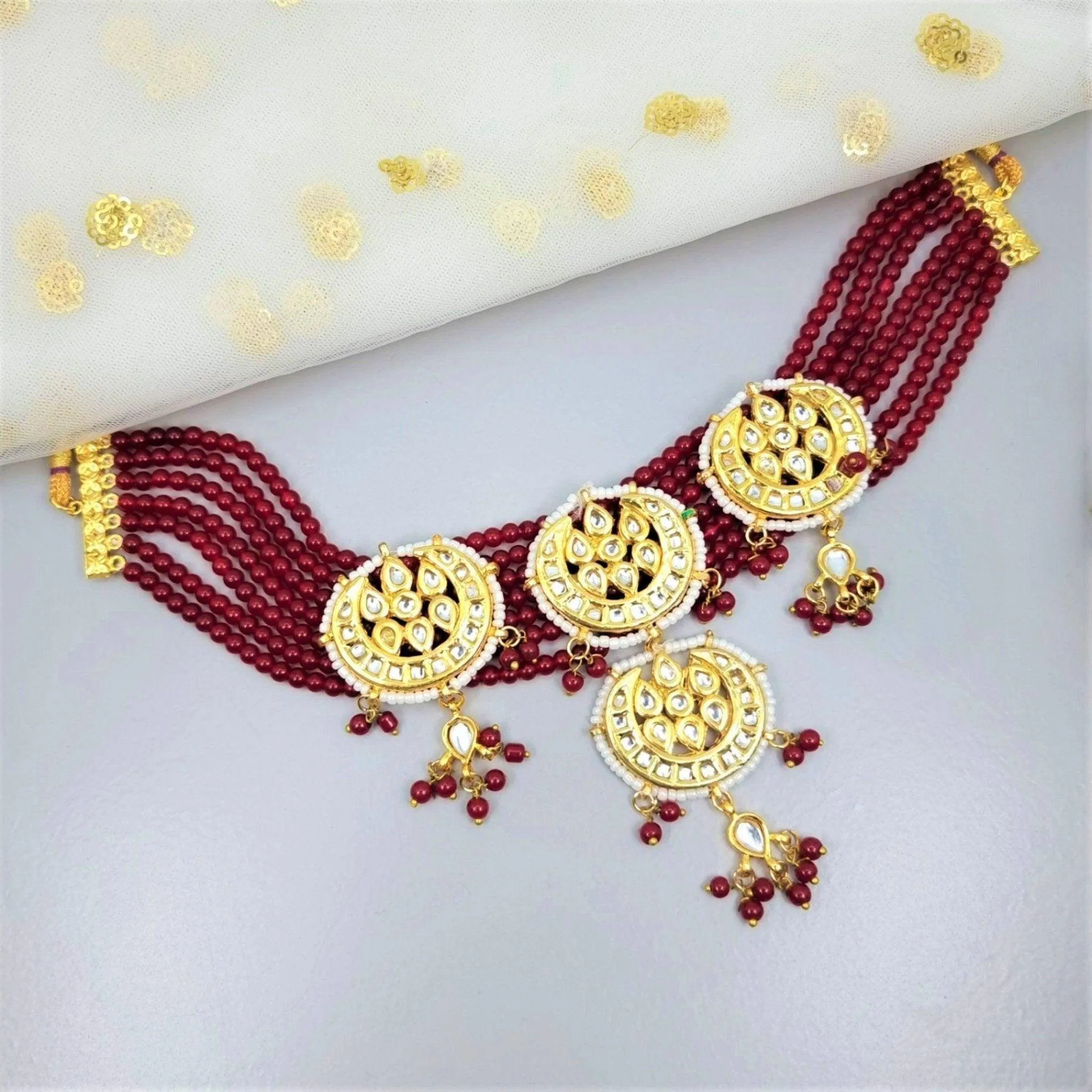 Arwa Kundan Choker Necklace Set