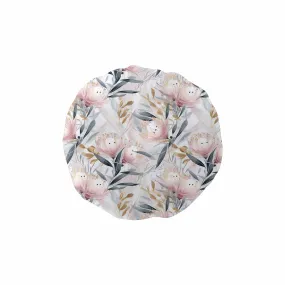 Australian Floral Pink & Grey  Shower Cap