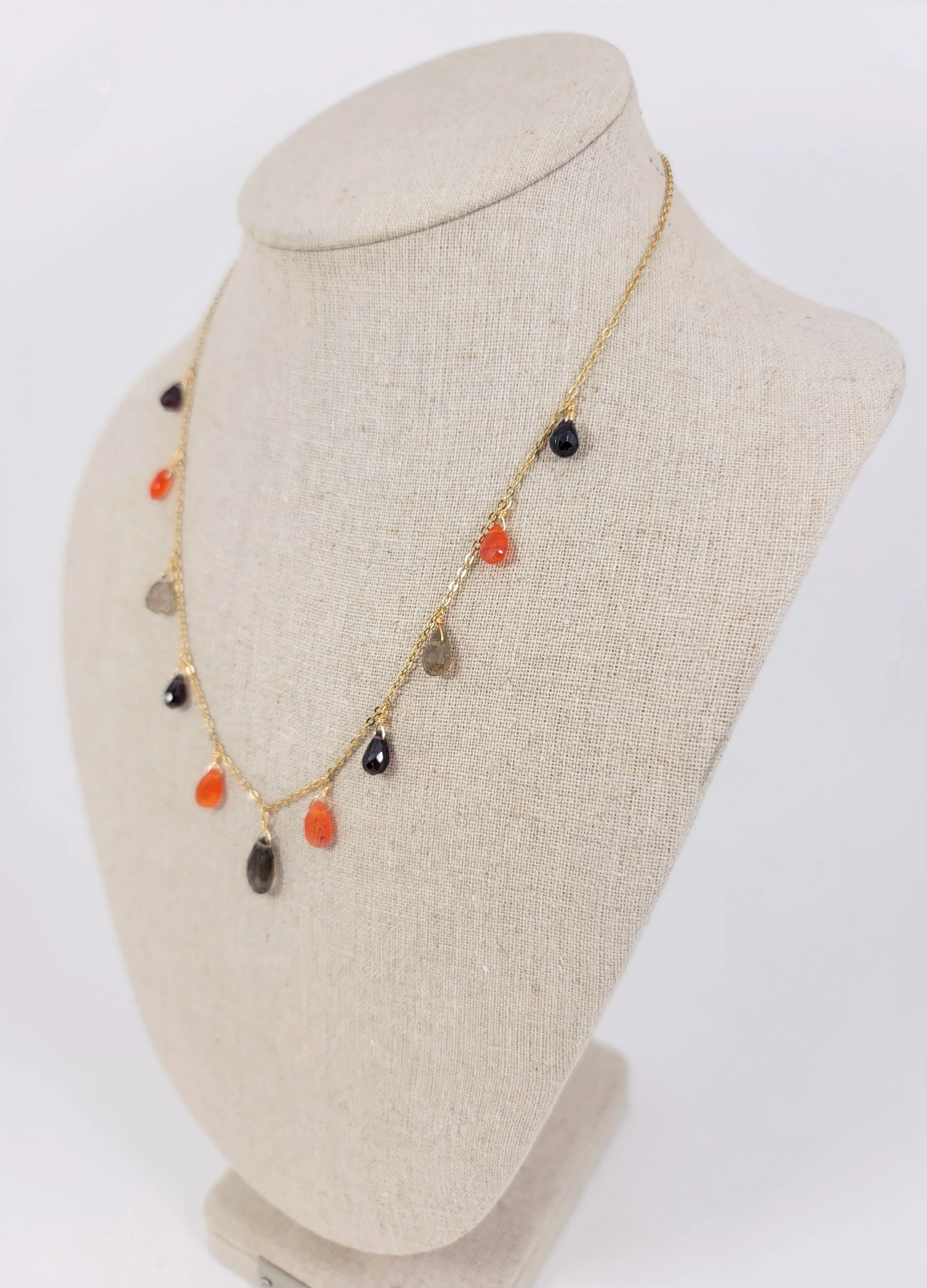 Autumnal Droplet Necklace