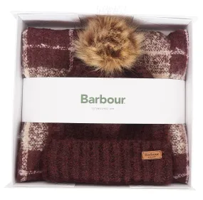 Barbour Saltburn Beanie and Scarf Gift Set