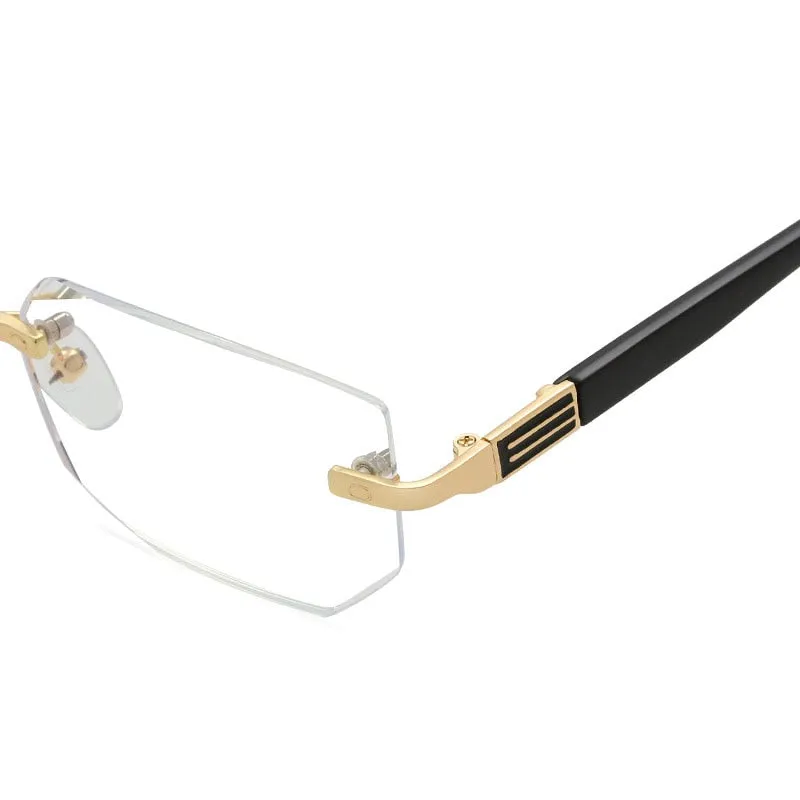 Bclear Rimless Reading Glasses Women Men Anti-Blu-Ray 1.0 1.5 2.0 2.5 3.0