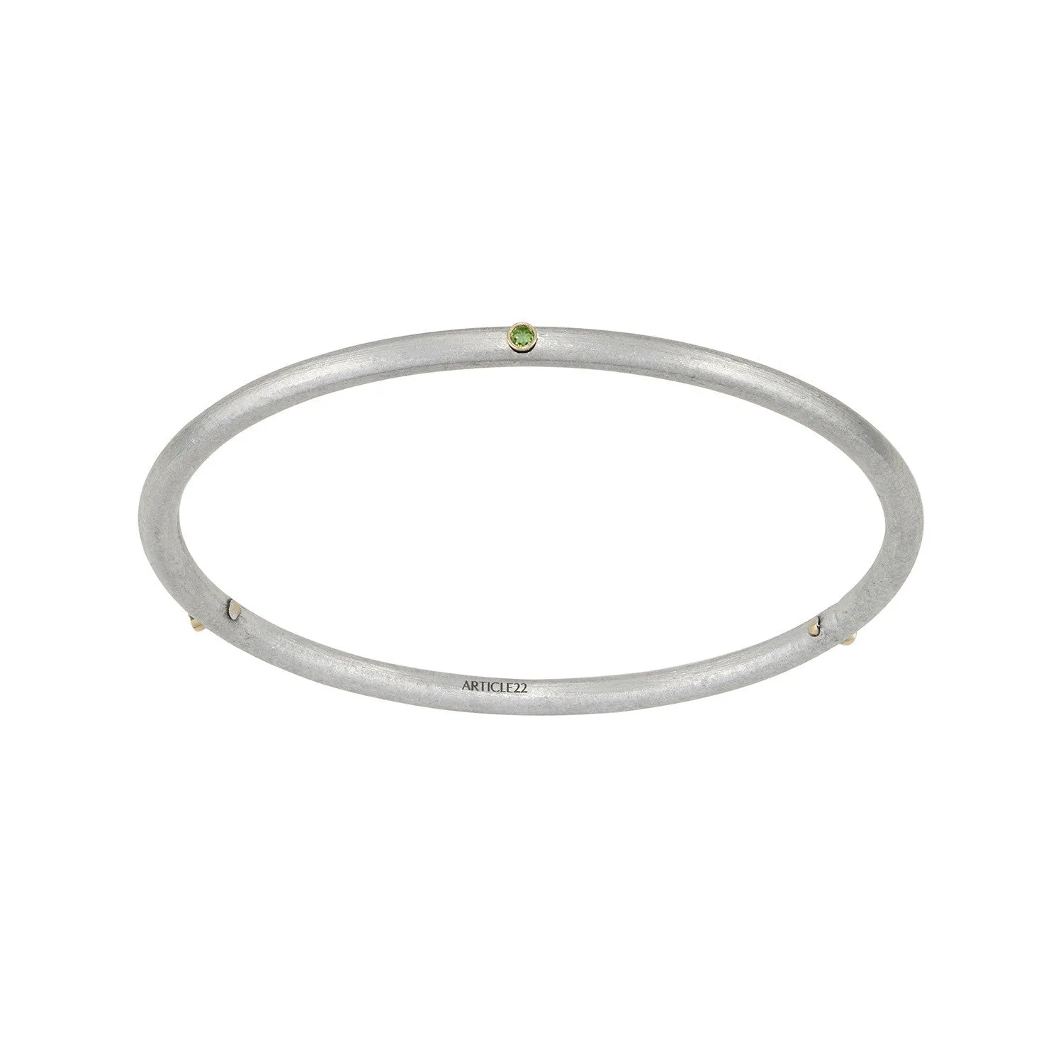 BIRTHSTONE 14K GOLD BANGLE - CUSTOM