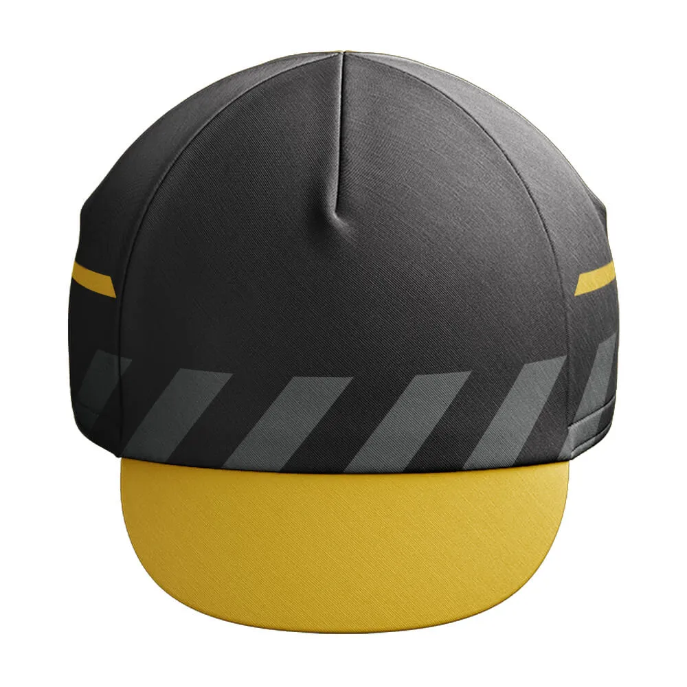 Black Yellow Cycling Cap