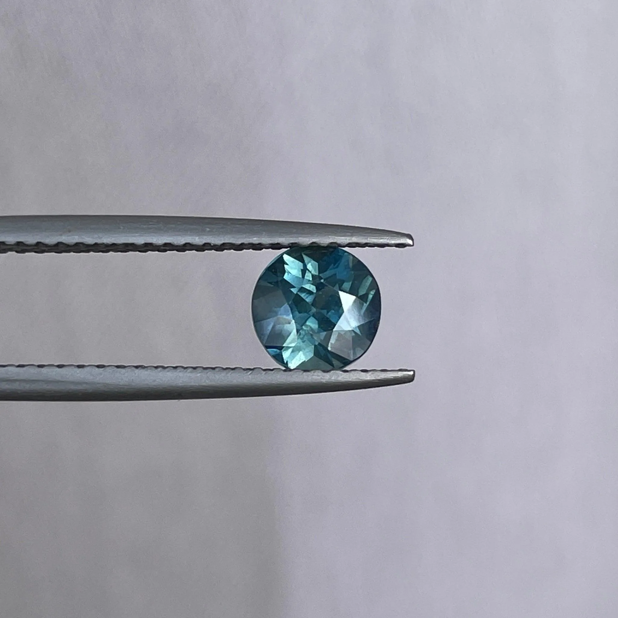 Blue Green Sapphire | Round Cut | 1.13 Carat | 5.80 x4.20 mm | Teal Coloured Sapphires | Engagement Ring