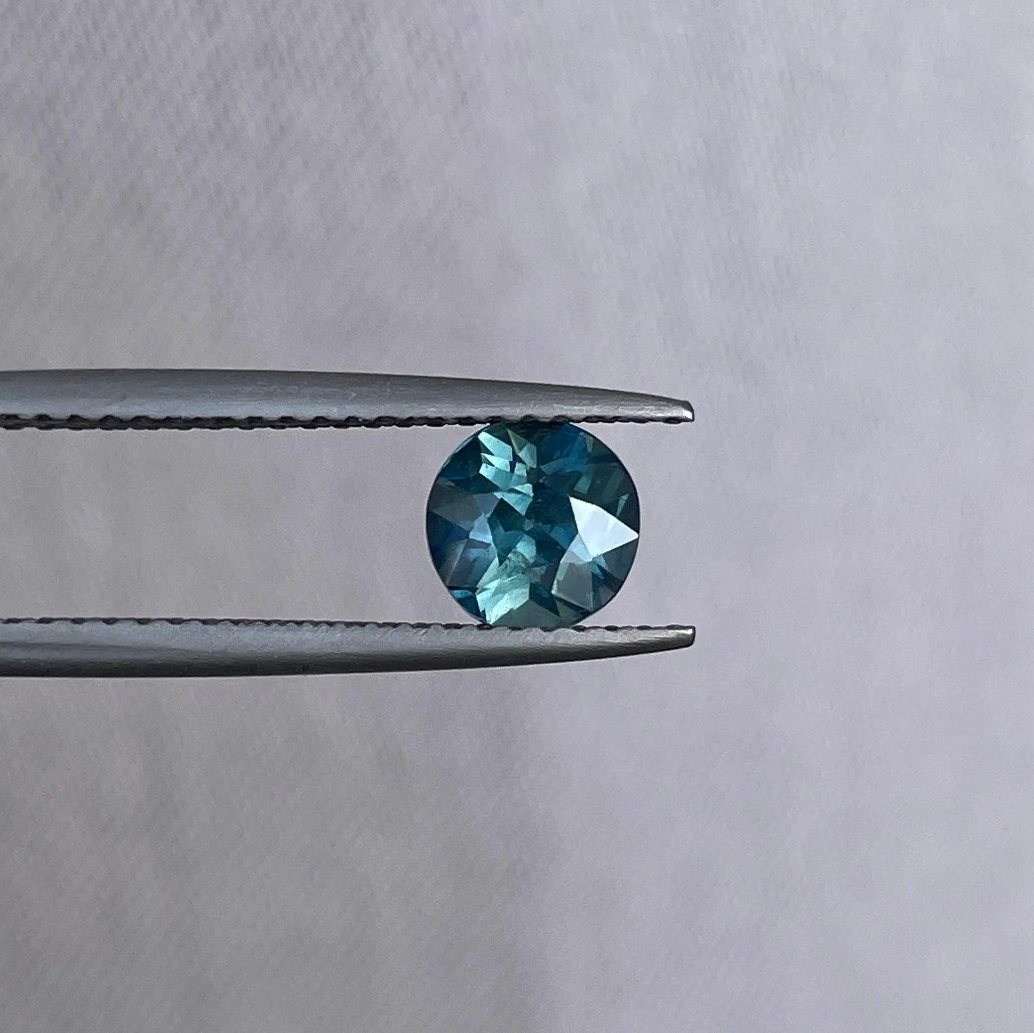 Blue Green Sapphire | Round Cut | 1.13 Carat | 5.80 x4.20 mm | Teal Coloured Sapphires | Engagement Ring