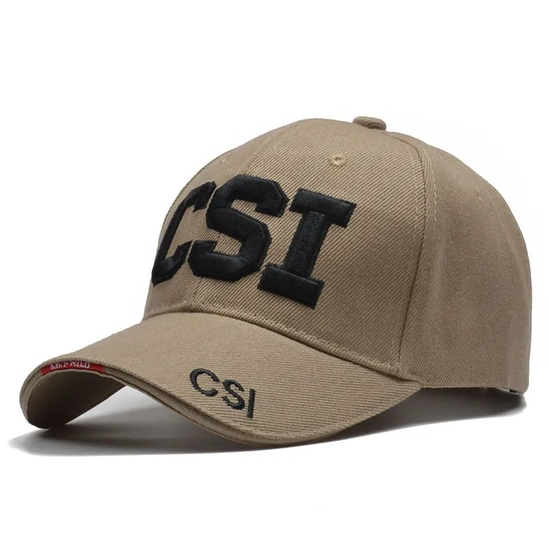 Brand High Quality Csi Baseball Cap Men Snapback Bone Army Tactical Cap Gorras Para Hombre Outdoor Trucker Cap