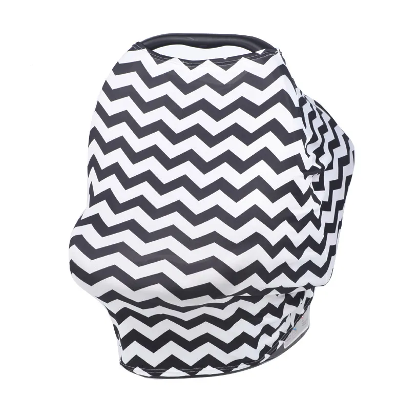 Breastfeeding Cover Cotton White Black Grey Light Pink Stripes Nursing Maternity