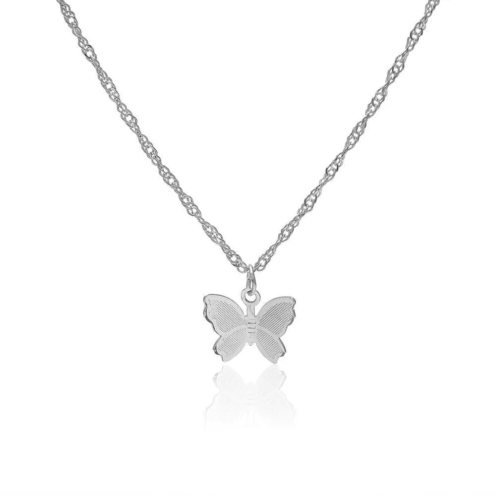 Butterfly Choker Necklace - Gold or Silver Plated Statement Piece