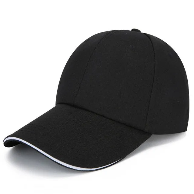 Casual Plain Mesh Baseball Adjustable Snapback Cap