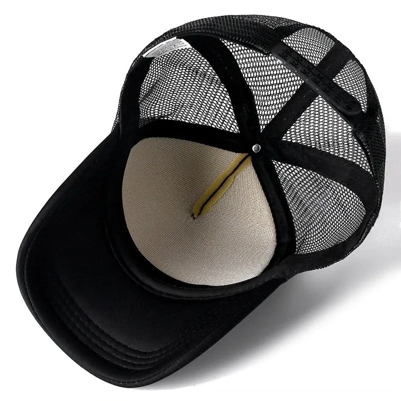 Casual Plain Mesh Baseball Adjustable Snapback Cap