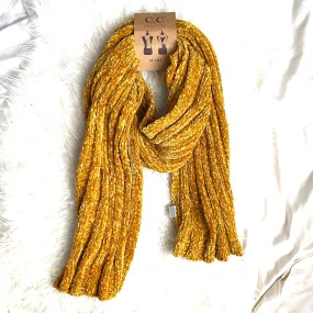 C.C Mustard Chenille Scarf NWT