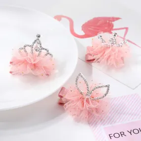 Chiffon Boutique Princess Crown Headbands for Infant and Toddler Baby Girls