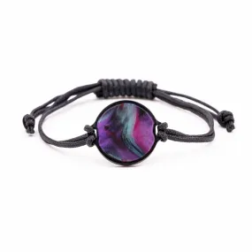 Circle ResinArt Bracelet - Rowe (Purple, 595776)