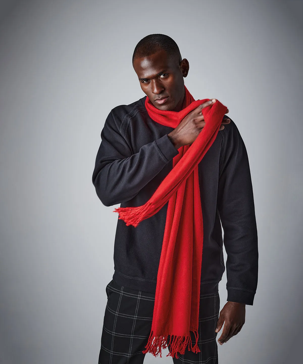 Classic woven scarf | Classic Red