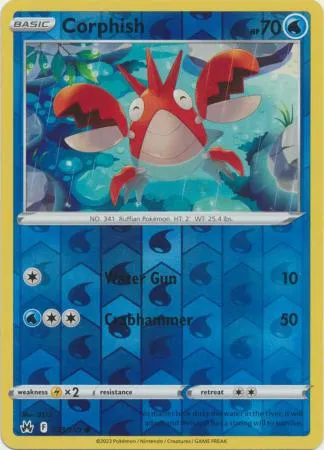 [Collector Troves] Pokemon Sword & Shield Crown Zenith Corphish Card