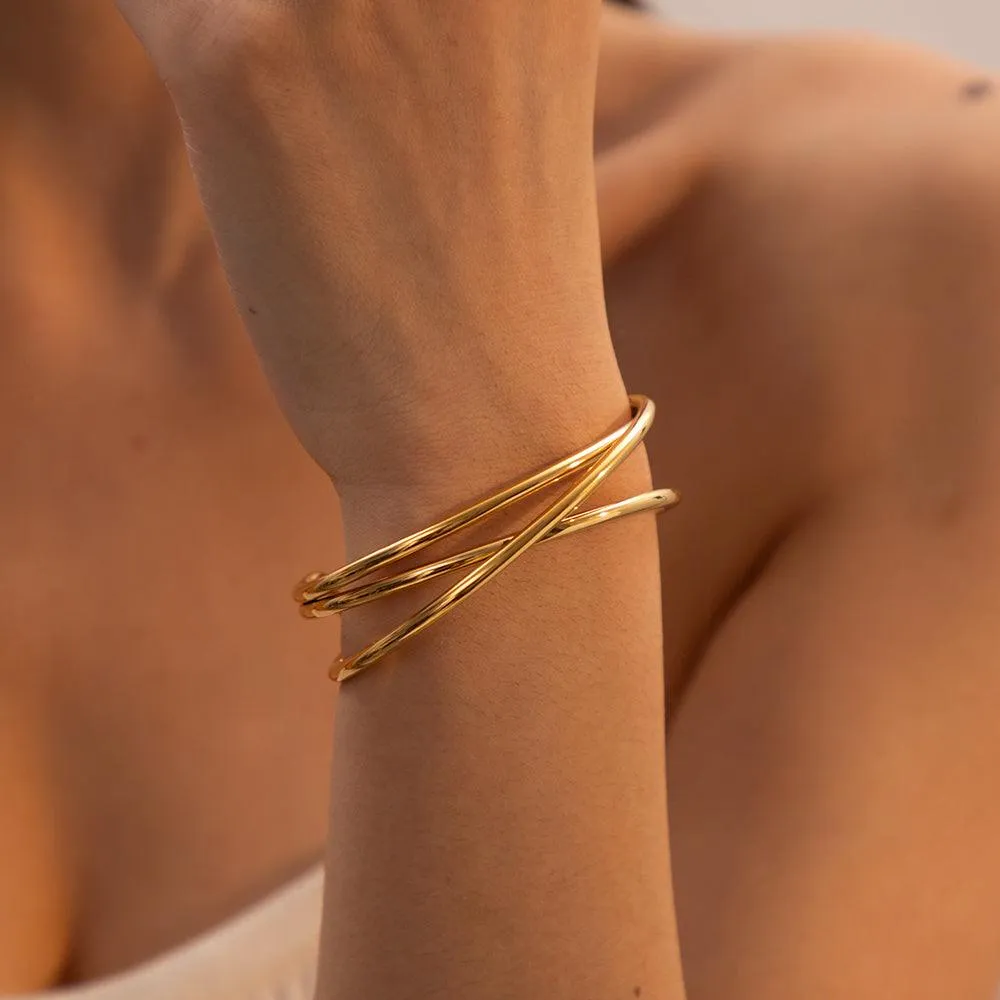 Criss Cross Signature Bangle Kada