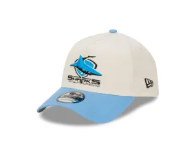 Cronulla Sutherland Sharks Two-Tone Chrome White 9FORTY A-Frame Snapback