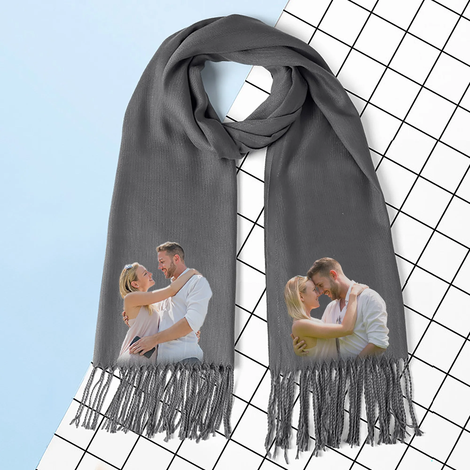 Custom Photo Scarf - Create Your Own Personalized Scarf with Photo