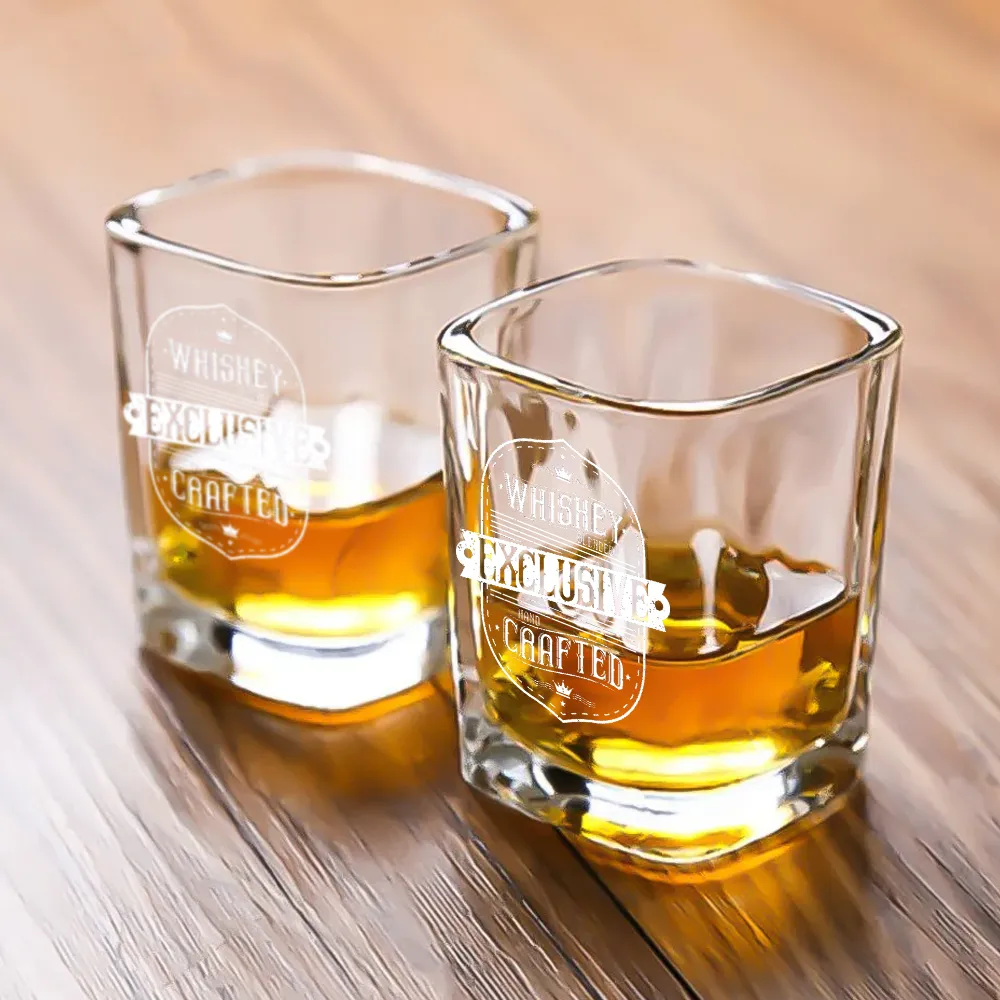 Customizable 2OZ Square Shot Glasses