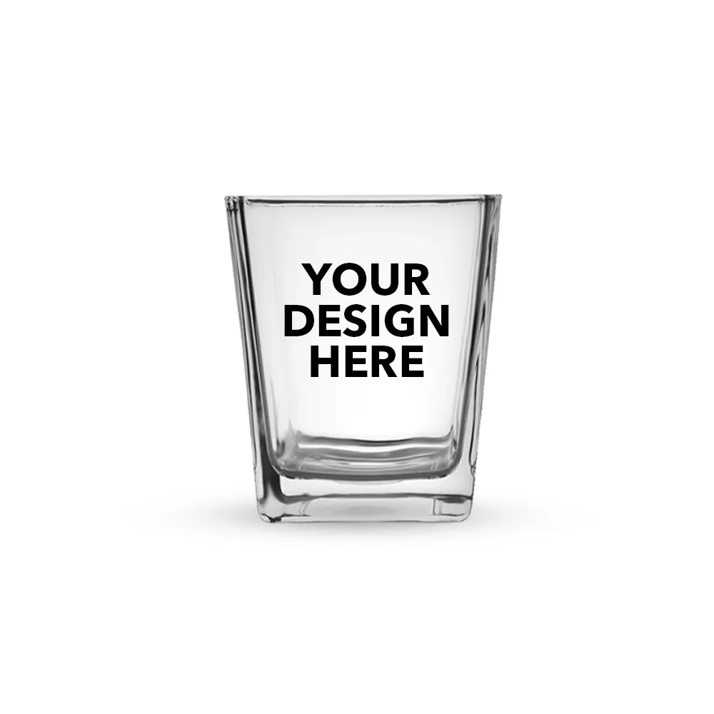 Customizable 2OZ Square Shot Glasses