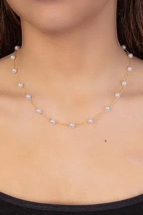 Dainty String Pearl Choker